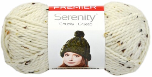 Premier Yarns Serenity Chunky Tweed Yarn-Cream, 1 - Baker's