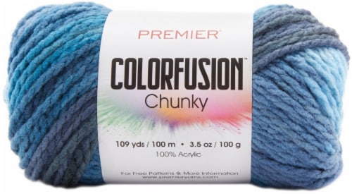 Premier Colorfusion Chunky Yarn-Blue Jeans Perspective: front
