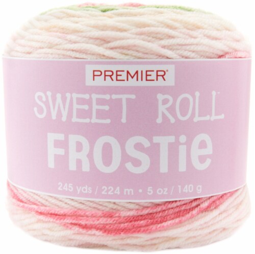 Premier Yarns Sweet Roll Frostie Yarn-Strawberry Shortcake Perspective: front
