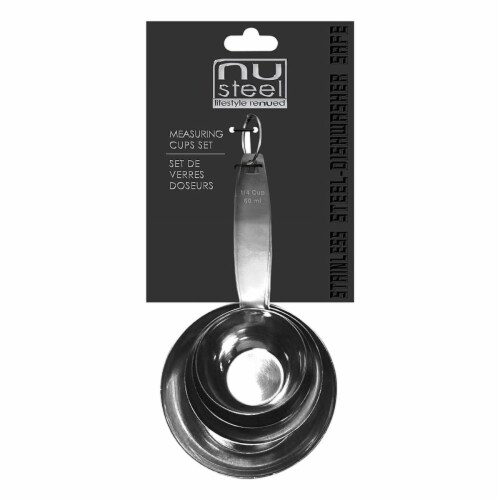 NuSteel TG-MC-4 Stainless Steel Measuring Cup - Set of 4 Perspective: front