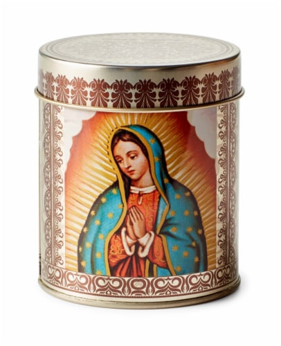 St. Jude Virgen de Guadalupe, 3" Religious Tin, Scented Perspective: front