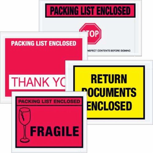 Tape Logic® "Packing List Enclosed" Envelopes, 10" X 12 Orange 500case Pl434%2fi%2fg2292880%2f