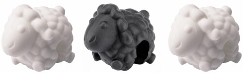 Tovolo Sheep Silicone Lid Lifters - White/Black Perspective: front