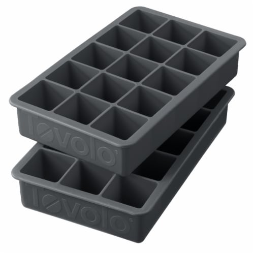 Tovolo Perfect Cube Ice Trays - Charcoal Perspective: front