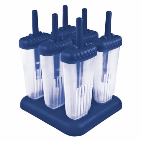 Tovolo Groovy Popsicle Molds - Blueberry Perspective: front