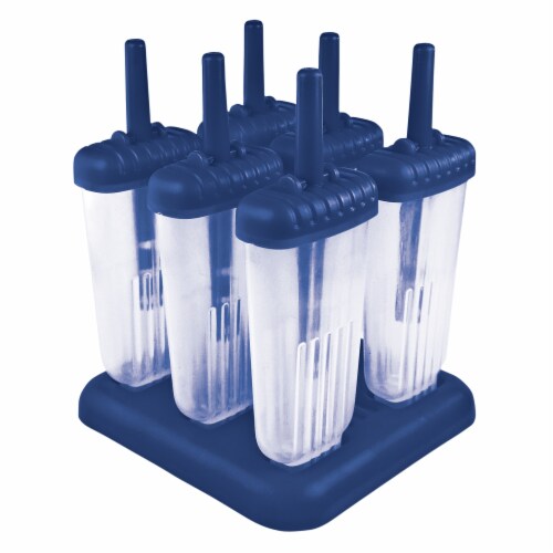 Tovolo Groovy Popsicle Molds - Blueberry Perspective: front