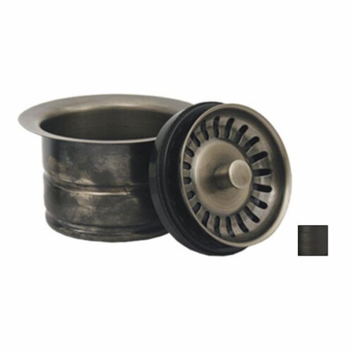 Whitehaus Collection WH202-ORB Waste disposer trim for deep fireclay sink applications- Oil R Perspective: front