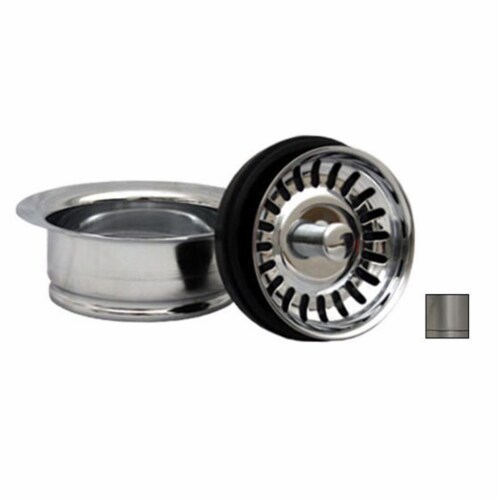 Whitehaus Collection WH200-BN 3.50 in. Waste disposer trim- Brushed Nickel Perspective: front