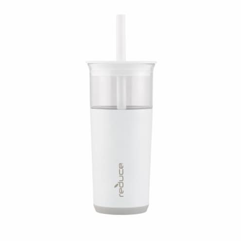 Reduce® Glass Tumbler - White Perspective: front
