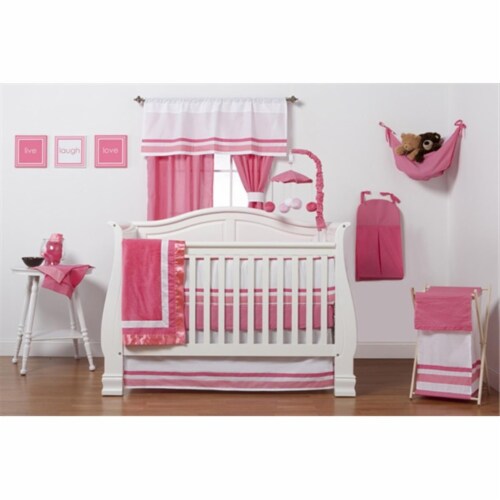 One Grace Place 10 18hp118 Simplicity Hot Pink Infant 3 Piece Crib Bedding Set 3 Harris Teeter