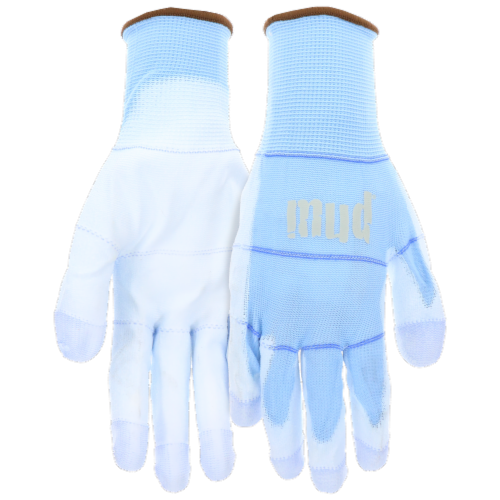 MUD® Mani-Mud Gardening Gloves - Light Blue Perspective: front