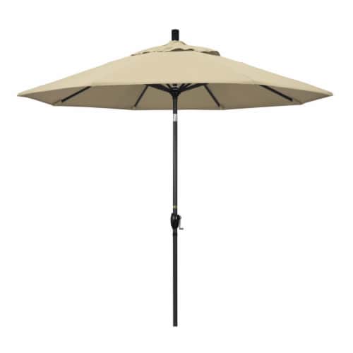 California Umbrella 9' Patio Umbrella in Antique Beige Perspective: front