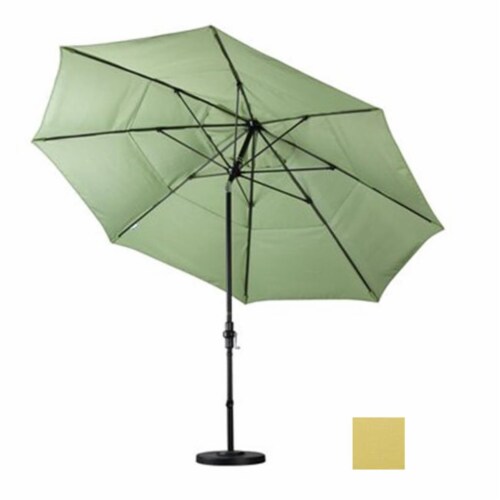 California Umbrella GSCUF118705-5414-DWV 11 ft. Fiberglass Market Umbrella Collar Tilt DV - M Perspective: front