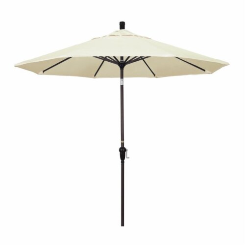California Umbrella 9' Patio Umbrella in Canvas Perspective: front