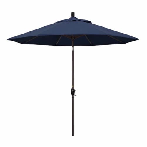 9' Patio Umbrella in Spectrum Indigo - California Umbrella Perspective: front