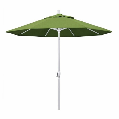 California Umbrella 9' Patio Umbrella in Spectrum Cilantro Perspective: front
