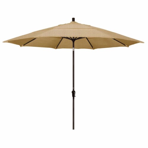 California Umbrella 11' Patio Umbrella in Woven Sesame 