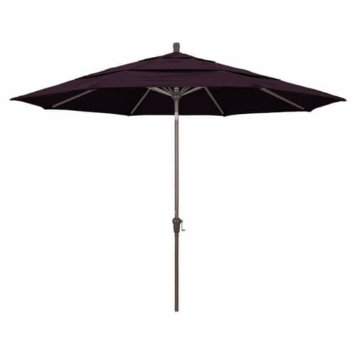 California Umbrella 11' Patio Umbrella in Purple Perspective: front