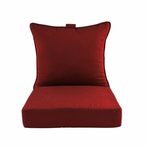 Astella 46.5 x 24 in. Pacifica Premium Deep Seat Lounge Cushion in Caliente Perspective: front