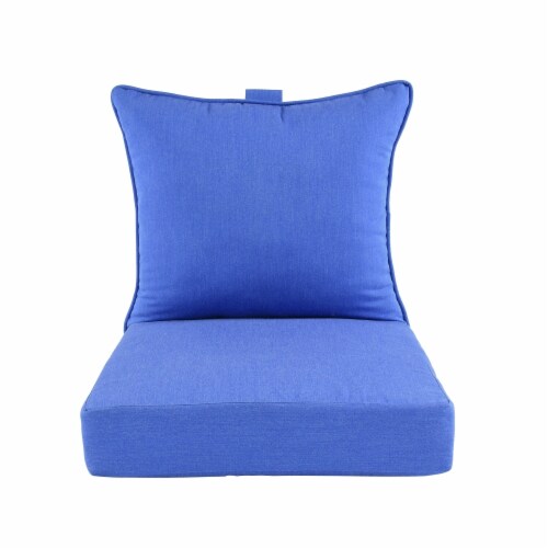 Astella 46.5 x 24 in. Pacifica Premium Deep Seat Lounge Cushion in Lapis Perspective: front