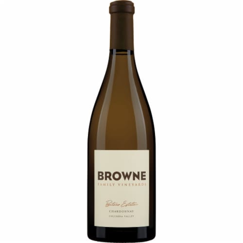 Browne Family Vineyards Bitner Estate Chardonnay Washington White Wine Perspective: front