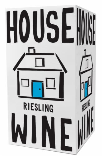 House Wine Riesling Box Wine Perspective: front