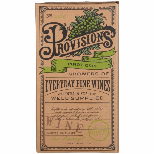 Provisions Pinot Gris Chile White Wine Perspective: front