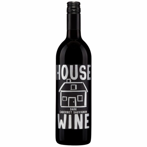 House Wine Dark Cabernet Sauvignon California Red Wine Perspective: front