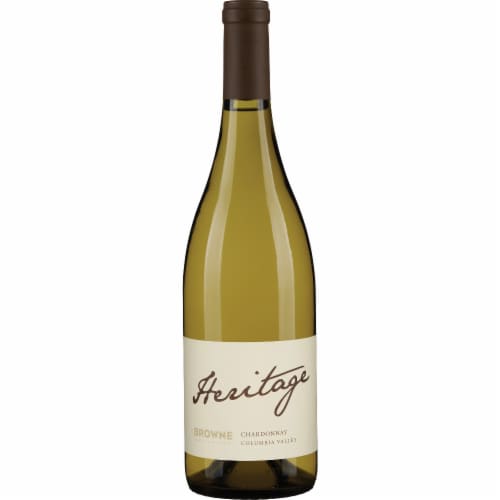 Browne Family Vineyards Heritage Chardonnay Washington White Wine Perspective: front