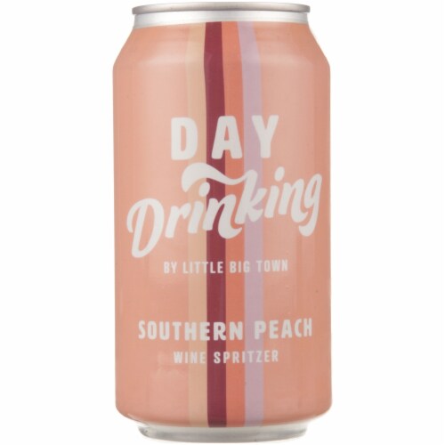 Day Drinking Southern Peach Wine Spritzer Can Perspective: front