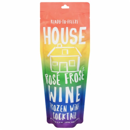 House Wine Rose Frose Frozen Ready to Drink Cocktail Single Pouch Perspective: front