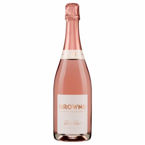 Browne Family Vineyards Brut Rose Bitner Estate Sparkling Wine Perspective: front