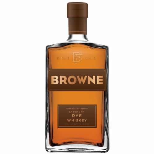 Browne Family Spirits Washington Straight Rye Whiskey Perspective: front