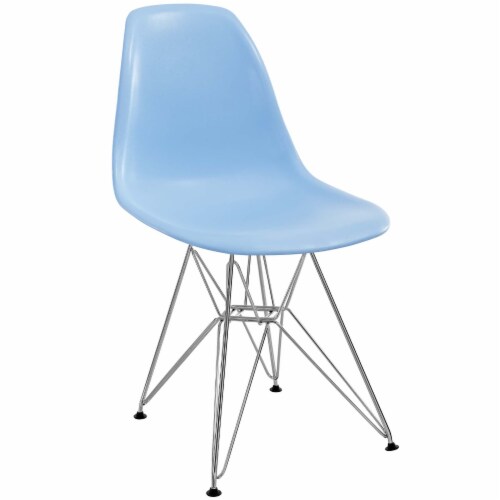 Paris Dining Side Chair - Blue Perspective: front