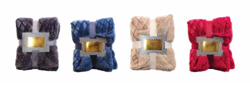 Blue Star Clothing Co. Deluxe Sherpa Throw - Assorted Perspective: front