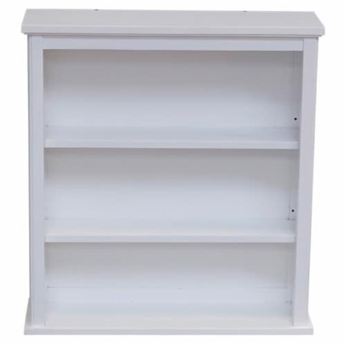 Dorset 27 W x 29 H Wall Mounted Bath Storage Cabinet with Two Open Shelves Perspective: front