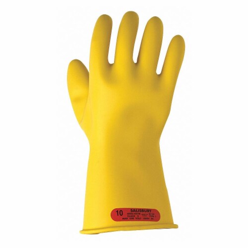 Salisbury Elec. Insulating Gloves,Type I,10-1/2  E011Y/10H Perspective: front