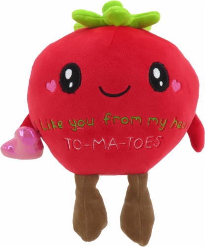 4Seasons Global Tomato Valentine's Plush Toy Perspective: front