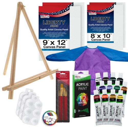 29-Piece Children's Acrylic Paint Artist Set with Paint Accessories,  Canvas, Washable Smock, 29-Piece Acrylic Set - Kroger