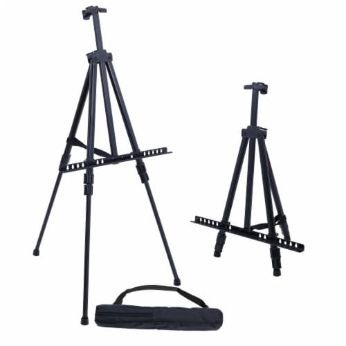 66 Aluminum Tripod Artist Field and Display Easel Stand Adjustable Height 20 to 5.5 Feet, 66