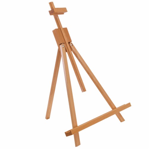 Topanga 31  Tabletop Wood Folding A-Frame Artist Studio Easel - Adjustable Tripod Stand Perspective: front
