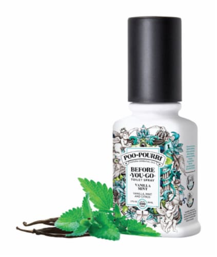 Poo-Pourri Vanilla Mint Odor Eliminator Toilet Spray Perspective: front