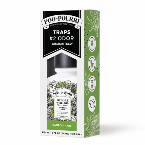 Poo-Pourri® Bamboo Rain Toilet Spray Perspective: front