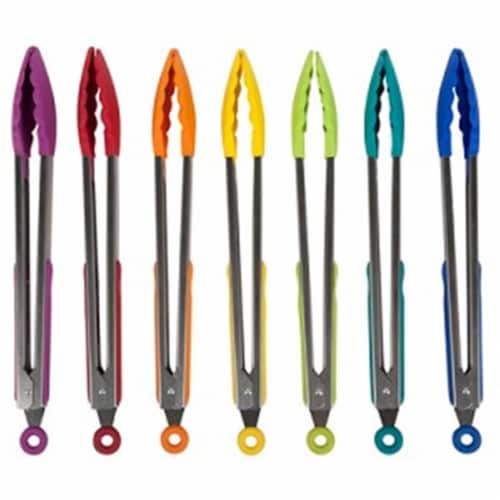 Core Home 220772 Silicone Tongs - Large, Assorted Perspective: front