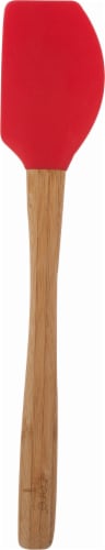 GoodCook® Bamboo and Silicone Spatula - Red - 1 Count Perspective: front