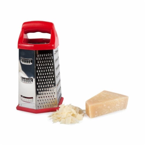 Core Home 220759 Modern Hex Grater, Red Perspective: front