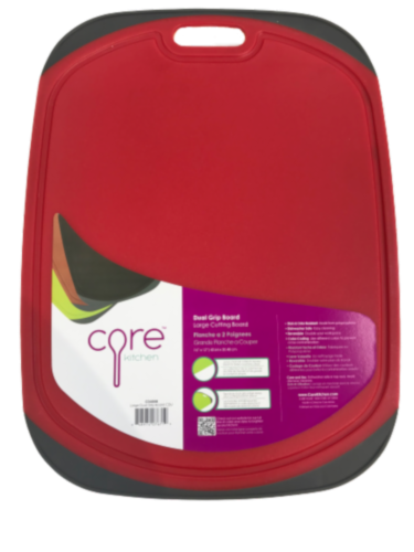 Core Kitchen Dual Grip Large Cutting Board - Assorted Perspective: front