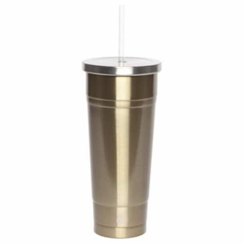 Core Home 24 oz Stainless Steel Chilly Tumbler - Gold Perspective: front