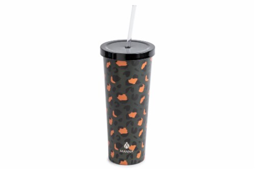 Newest Additions  Manna Retro Cheetah Bottle - 20oz CHM1010-WH