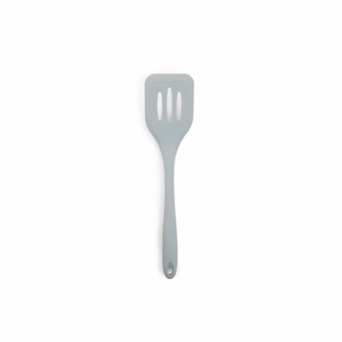 Core Kitchen Silver Silicone Slotted Turner Perspective: front